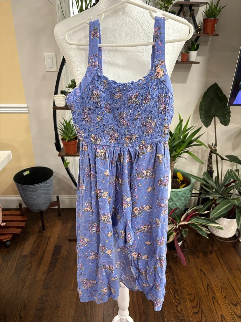 Art Class Girls' Floral Smocked romper dress size 6/7